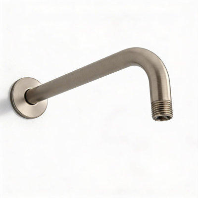 12 Inch Shower Arm 90 Degree Stainless Steel Rain Shower Head Extension Arm with Flange, Chrome Finish