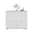 Shoe Rack, 4 Doors, 4 Shelves, 4 Legs, White