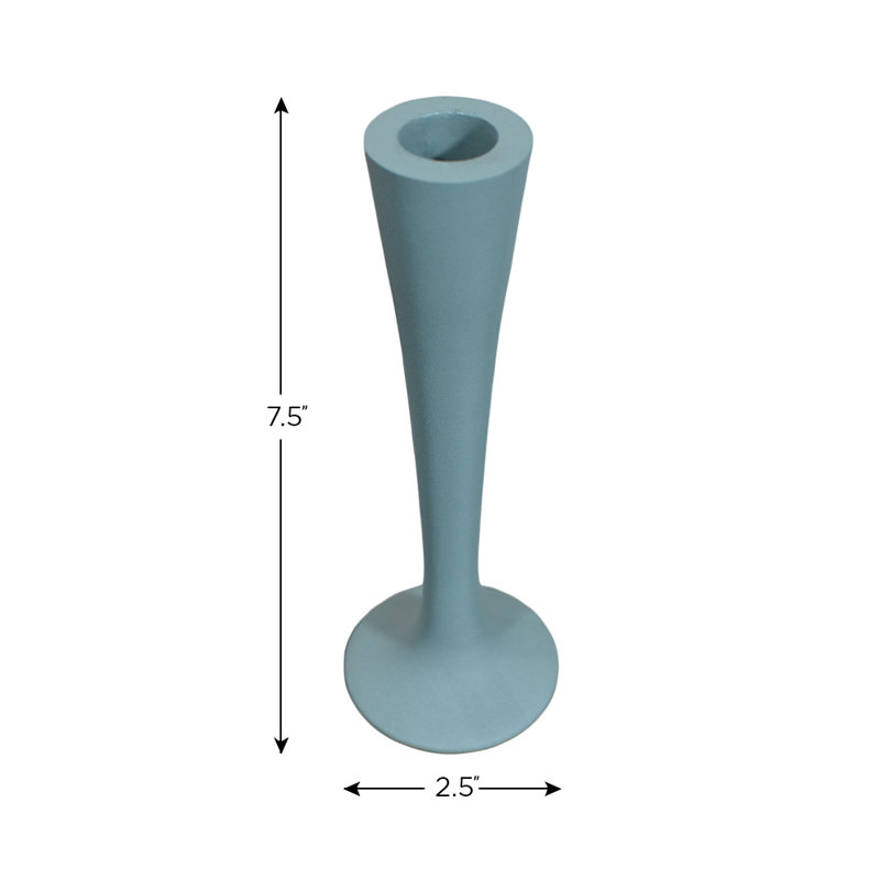 Bougeoir de table en aluminium, clair, H 15 po x l 10 po x P 19 po