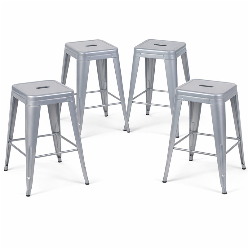 Tabouret à hauteur de comptoir 24 po, Gris clair, Tabouret de comptoir (siège d’une hauteur de 24