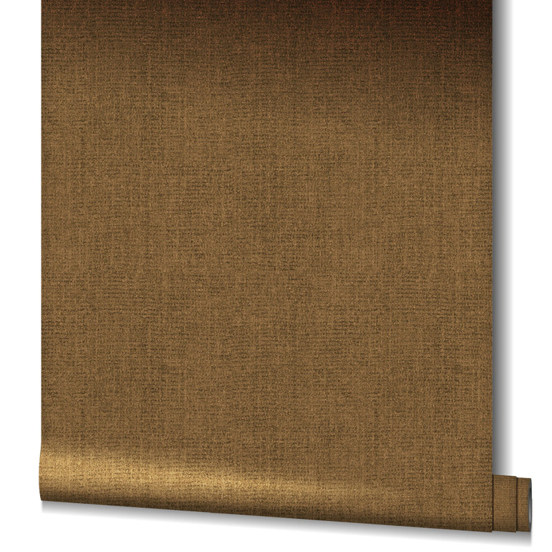 Energy Collection Plain Weave Effect Wallpaper Roll, Copper
