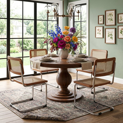 Chaise d'appoint en brun