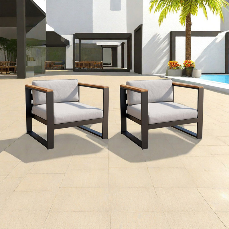 Canapé d'extérieur en aluminium pour terrasse