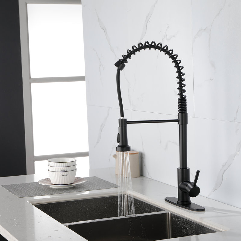 AWZTOO Kitchen Faucet, Matte Black