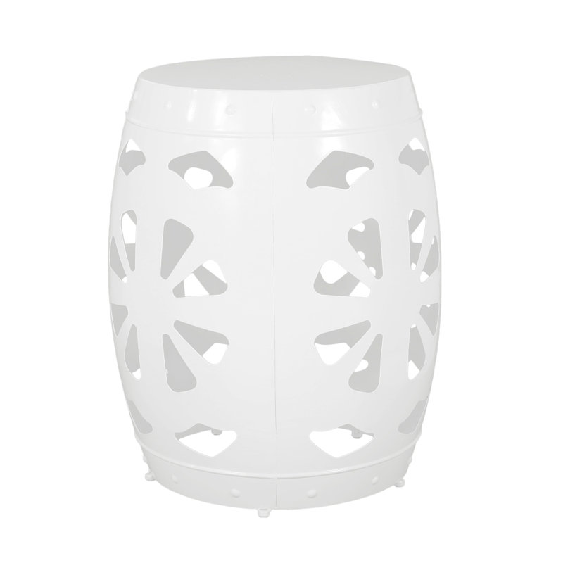 Table d'appoint Iron, Blanc