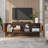 Modern TV cabinet with grooved doors for 75" TV-1471135364