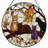 7.8"H Cats Tree Stained Glass Window Panel-2132049063