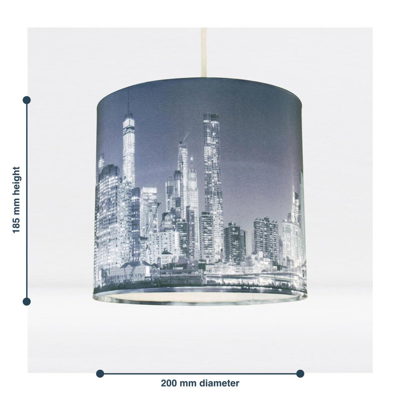 18.5cm H Drum Pendant Shade