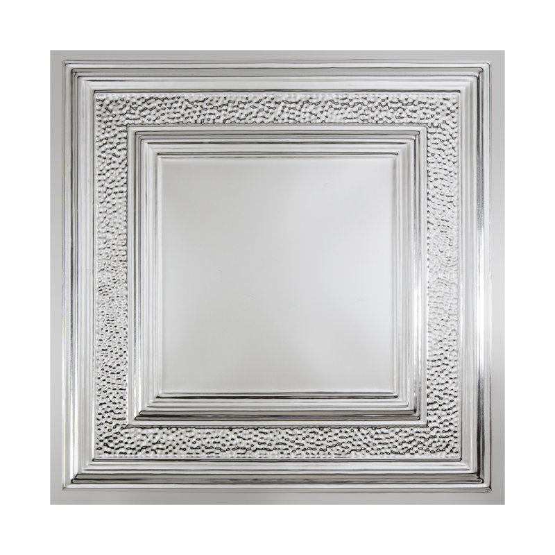 Dalle de plafond Great Lakes Tin Milwaukee (paquet de 5), Argent