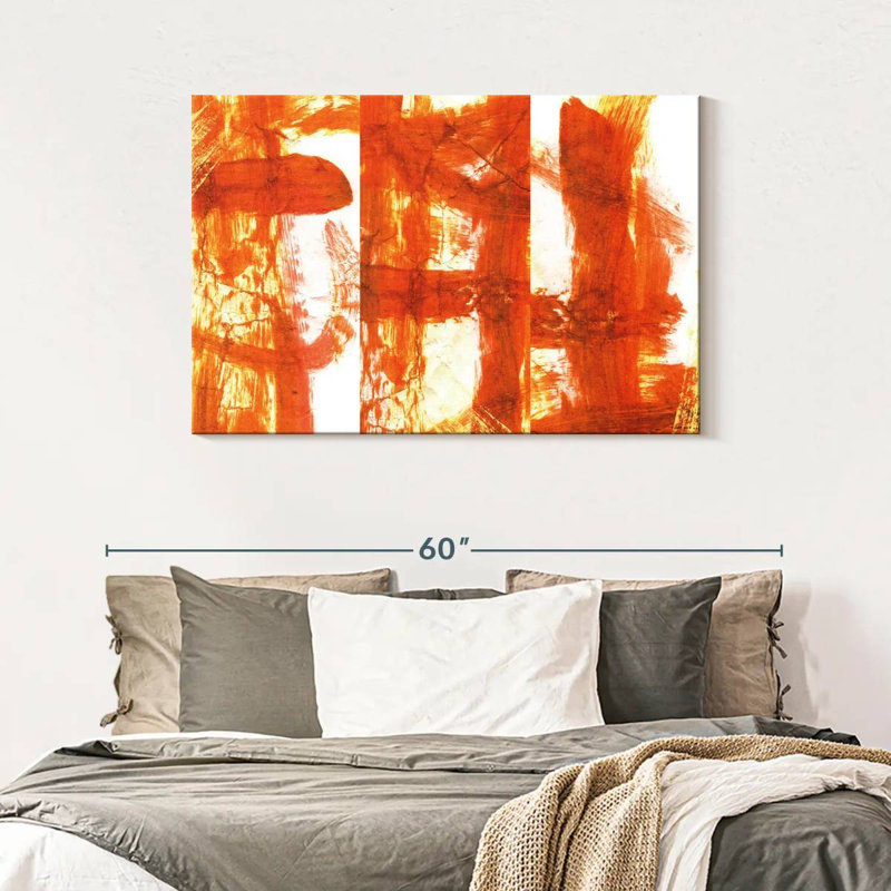 Orange Abstract Canvas Print, 30" H x 45" W x 1.25" D