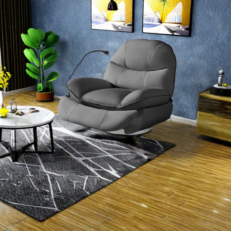 Fauteuil inclinable en similicuir Ferncliffe, Brun