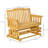 2-Person Patio Swing Glider Bench With Quick-Drying Slatted Design And Wide Armrests For Outdoor Relaxation.