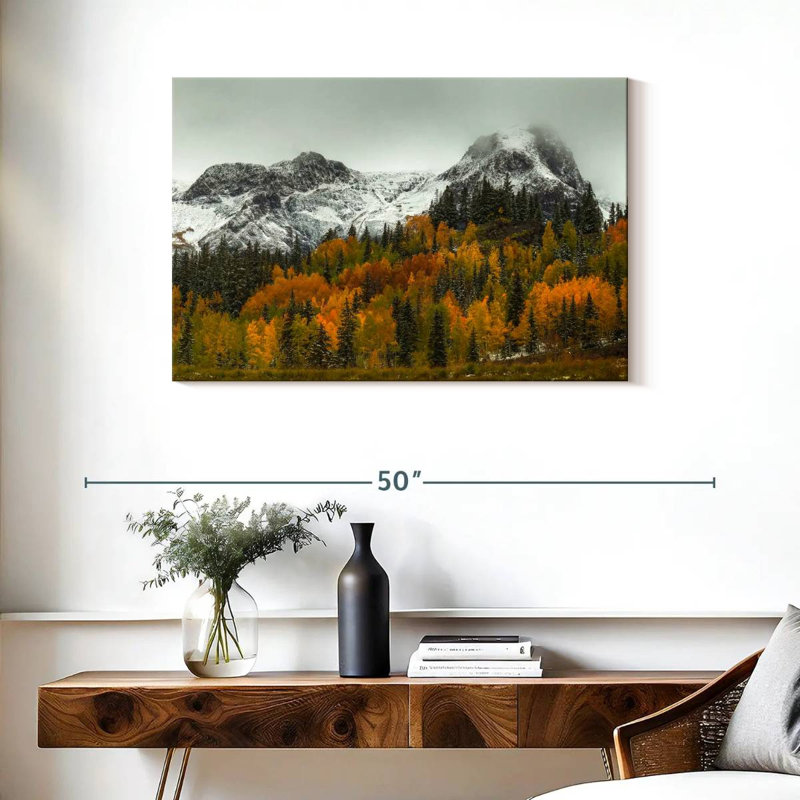 Un automne dans les montagnes Rocheuses, H 24 po x l 36 po