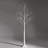 Kaidyn 5 Ft. Led Lighted Artificial White Twig Birch Tree Tabletop Christmas Tree