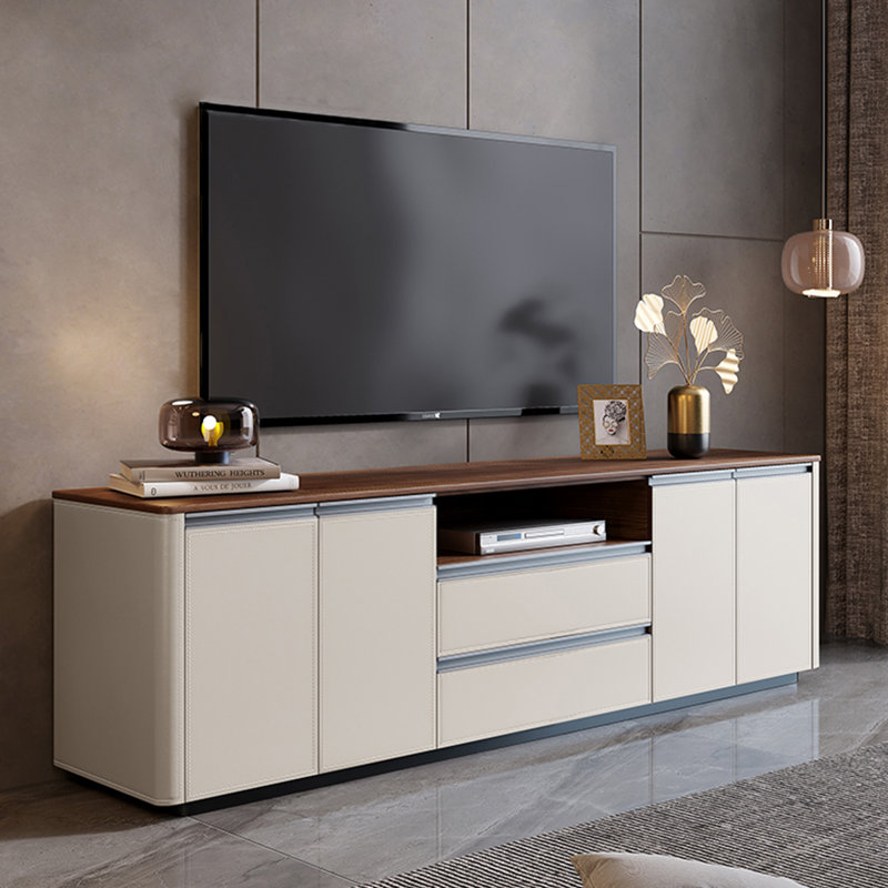 Meuble télé Mid-Century, H 23,6 po x l 86,6 po x P 13,8 po