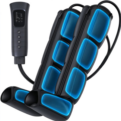 Masseur de jambes pour la circulation et soulagement de la douleur Bottes de compression pour les cuisses