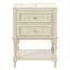 Meuble-lavabo 24 po Retro Design - Lavabo en céramique avec tablette ouverte et 2 tiroirs, style rétro Palace-404909894