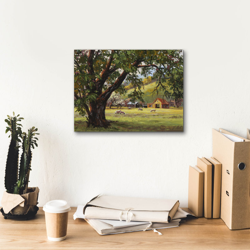  «Quiet Meadow» par Erin Dertner, art mural sur toile, 16 po x 12 po