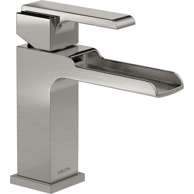 Ara Single Hole Bathroom Faucet, Brilliance Stainless, With Pop-Up