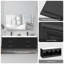 Ensemble meuble-lavabo simple de 122 cm avec lavabo en résine SMC