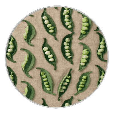 Washable Edamame Vegetables Area Rug