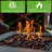 28In Outdoor Propane Fire Pit Table