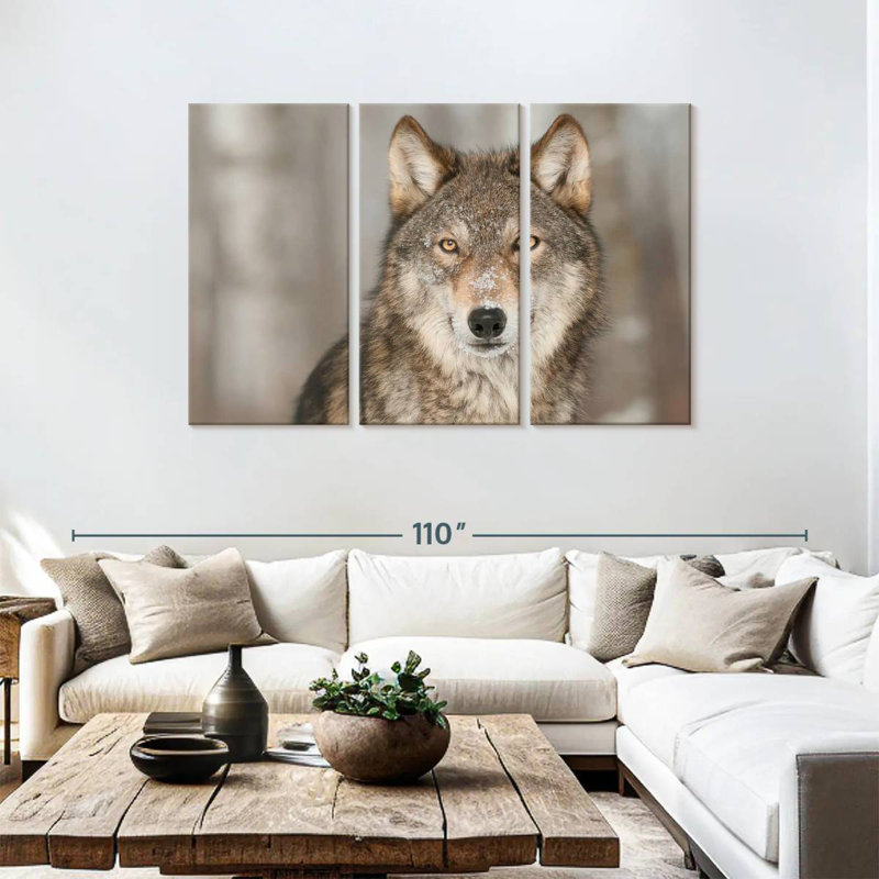 Gray Wolf Stare, 48" H x 74" W