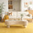 Irregular Coffee Table With Flip Top And Hidden Storage Compartment