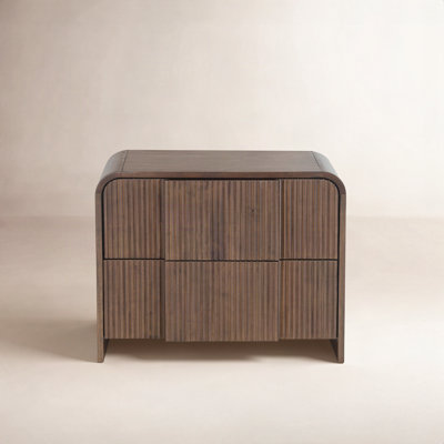 26"Reeded Eood Nightstand