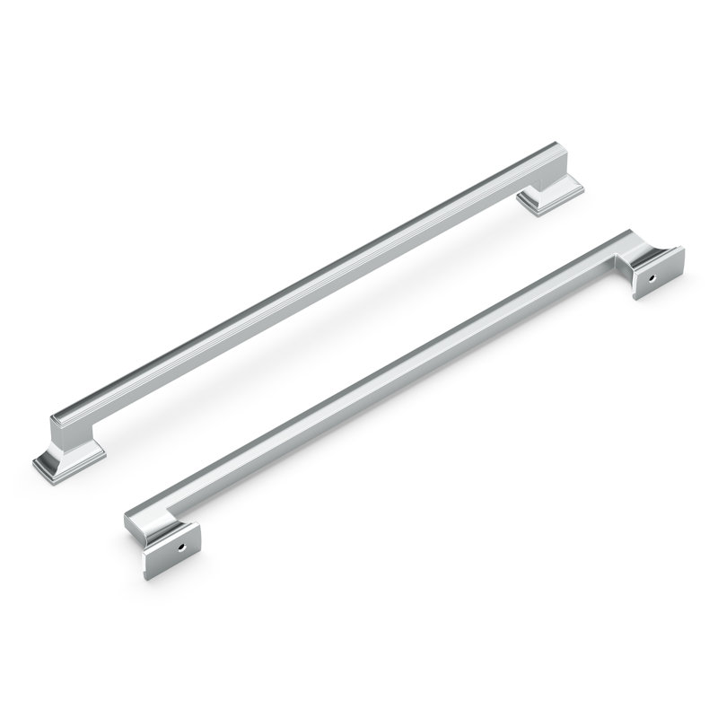 Brownstone Collection Appliance Pull - Cabinet Pull - Transitional Hardware for Drawers & Cabinets, Chrome, 18"