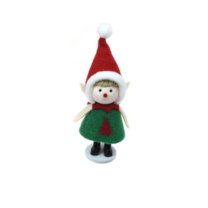 Elf vert garçon debout (paquet de 8)