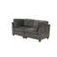 Modulaire - 2 pièces en chenille grise, support de chaise en bois