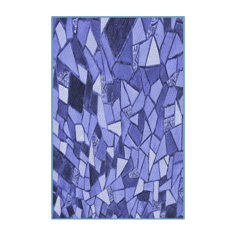 Geometric Indoor Rug, Runner 2' x 5'