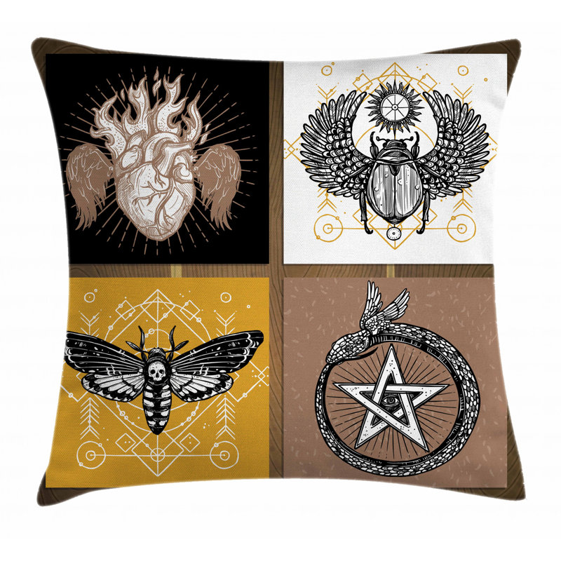 Housse de coussin décoratif intérieur/extérieur 40 po occulte