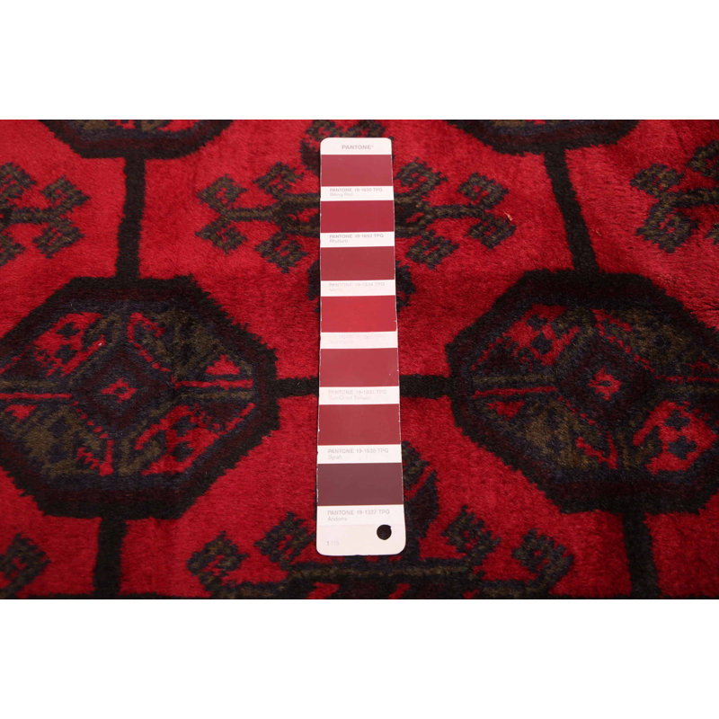 Tapis rouge Teimani 6 pi 6 po x 9 pi 6 po