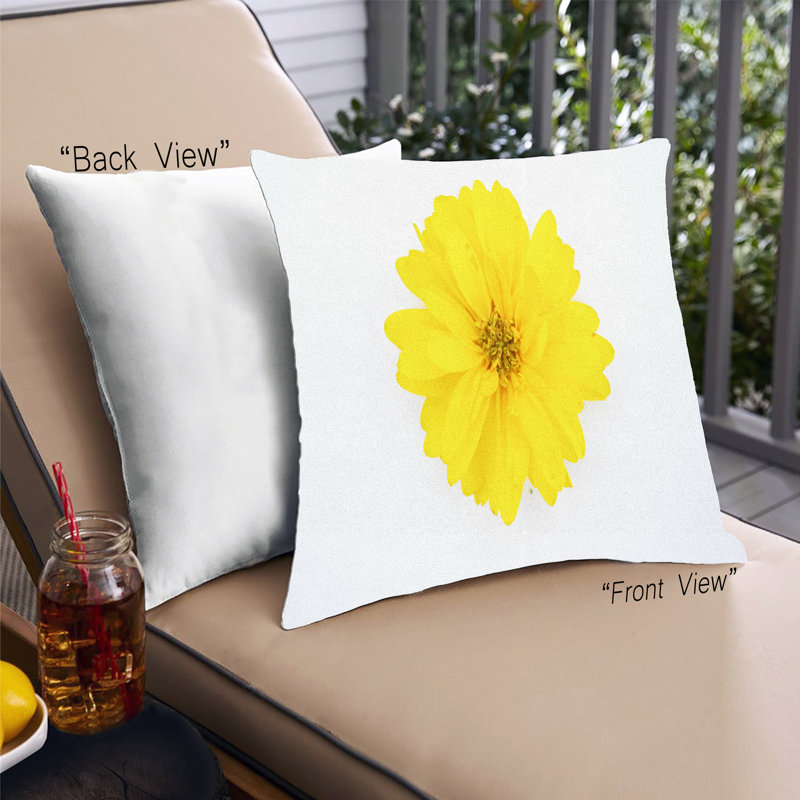 Coussin décoratif Color Focus jaune 83, Synthétique