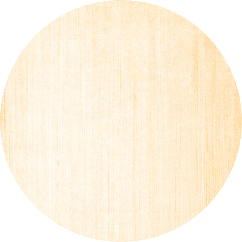 Tapis contemporains brun lavable à la machine 274, Rond 6 pi