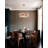 108-Light Copper LED Chandelier With Acrylic Shades