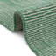 Tapis rayé en laine tissé à la main Colyt en vert / blanc-1412633583