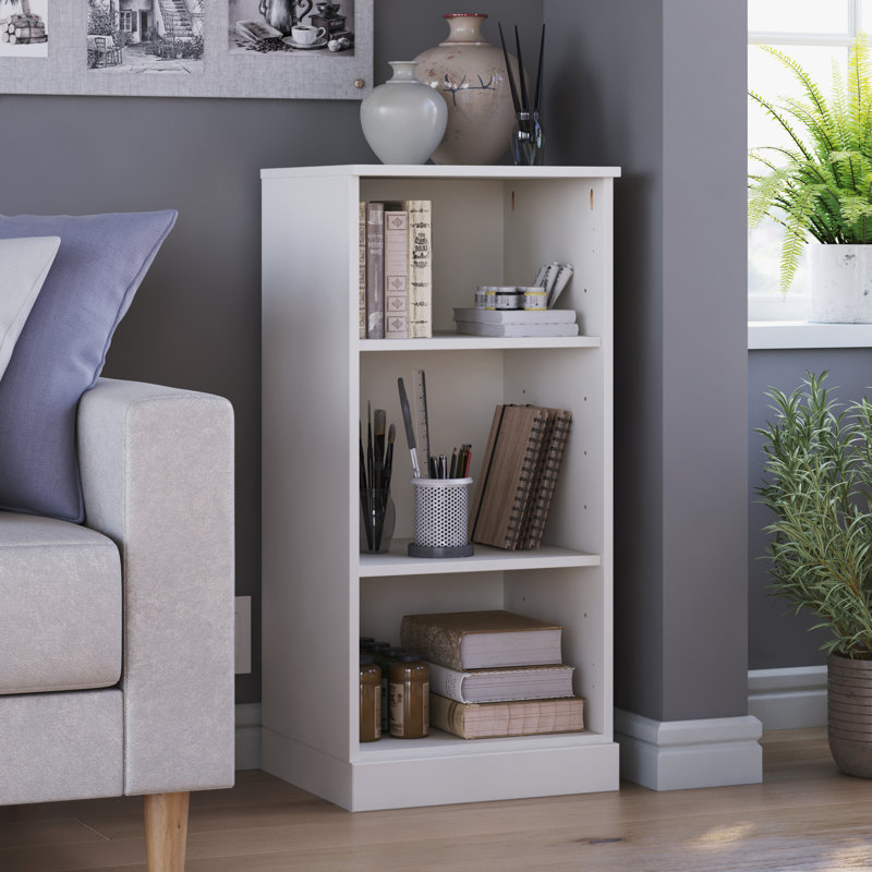 Bibliothèque 100% bois massif Palace Imports, tablettes réglables, l 16,5 po x L 35,75 po, Blanc