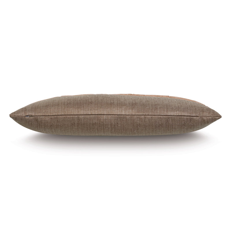 Coussin décoratif en jute moka