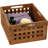 7" Grate™ Teak Storage Solid Wood Bin-90630956-90630955