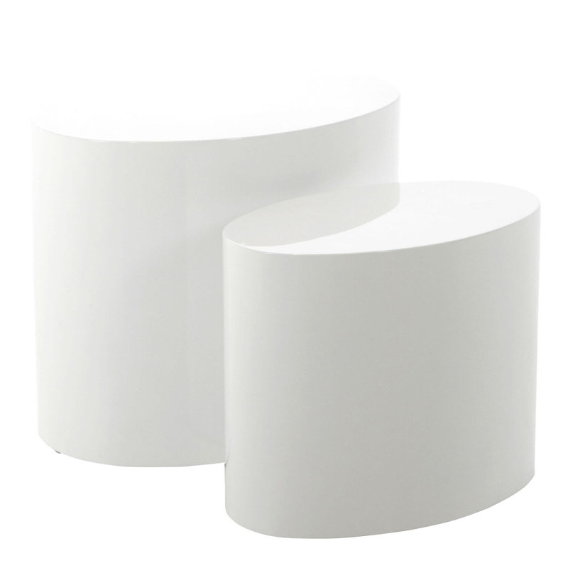 Carilee 2 - Piece Living Room Table Set, White