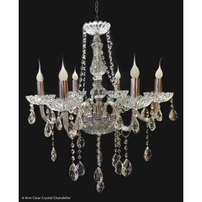 Lustree 6 lumières façon bougie/classique Niall
