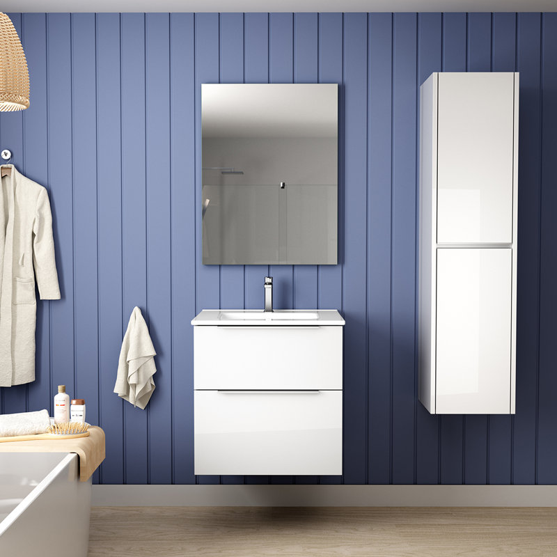 Dalia 24'' W Single Vanity, Glossy White