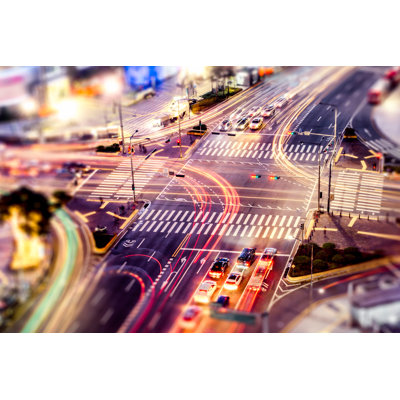 City Crossroads - Wrapped Canvas Print
