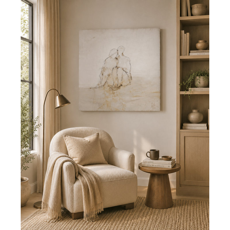 Art mural sur toile «Quiet Together», L 30 po x H 30 po x P 1,5 po