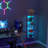 5-Tier Floating Wall Shelf with Bulit-in RGB Lights-653135032