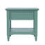 Table de bout avec tablette de rangement Pearce Modern Farmhouse - vert fougère-110906287