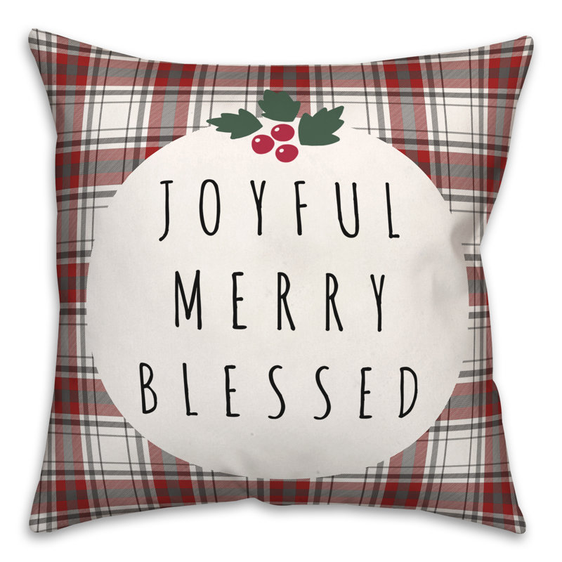 Coussin Joyful Merry Blessed